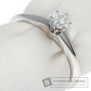 ティファニー(Tiffany & Co.)のTIFFANY&Co. ソリティア ナイフエッジ ダイヤモンド リング・指輪 PT950 レディース(リング(指輪))