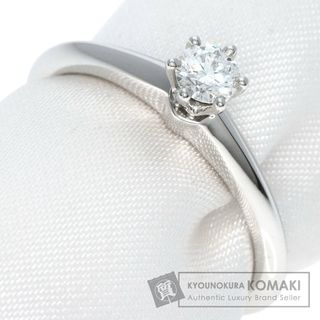 ティファニー(Tiffany & Co.)のTIFFANY&Co. ソリティア ナイフエッジ ダイヤモンド リング・指輪 PT950 レディース(リング(指輪))