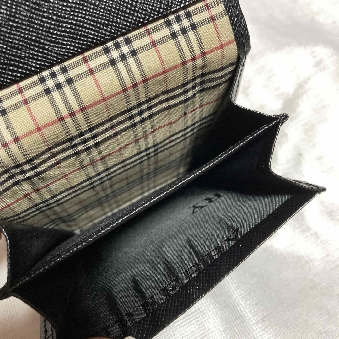 BURBERRY(バーバリー)の新品！　バーバリー　コインケース　小銭入れ　ブラック　黒　ノバチェック メンズのファッション小物(コインケース/小銭入れ)の商品写真