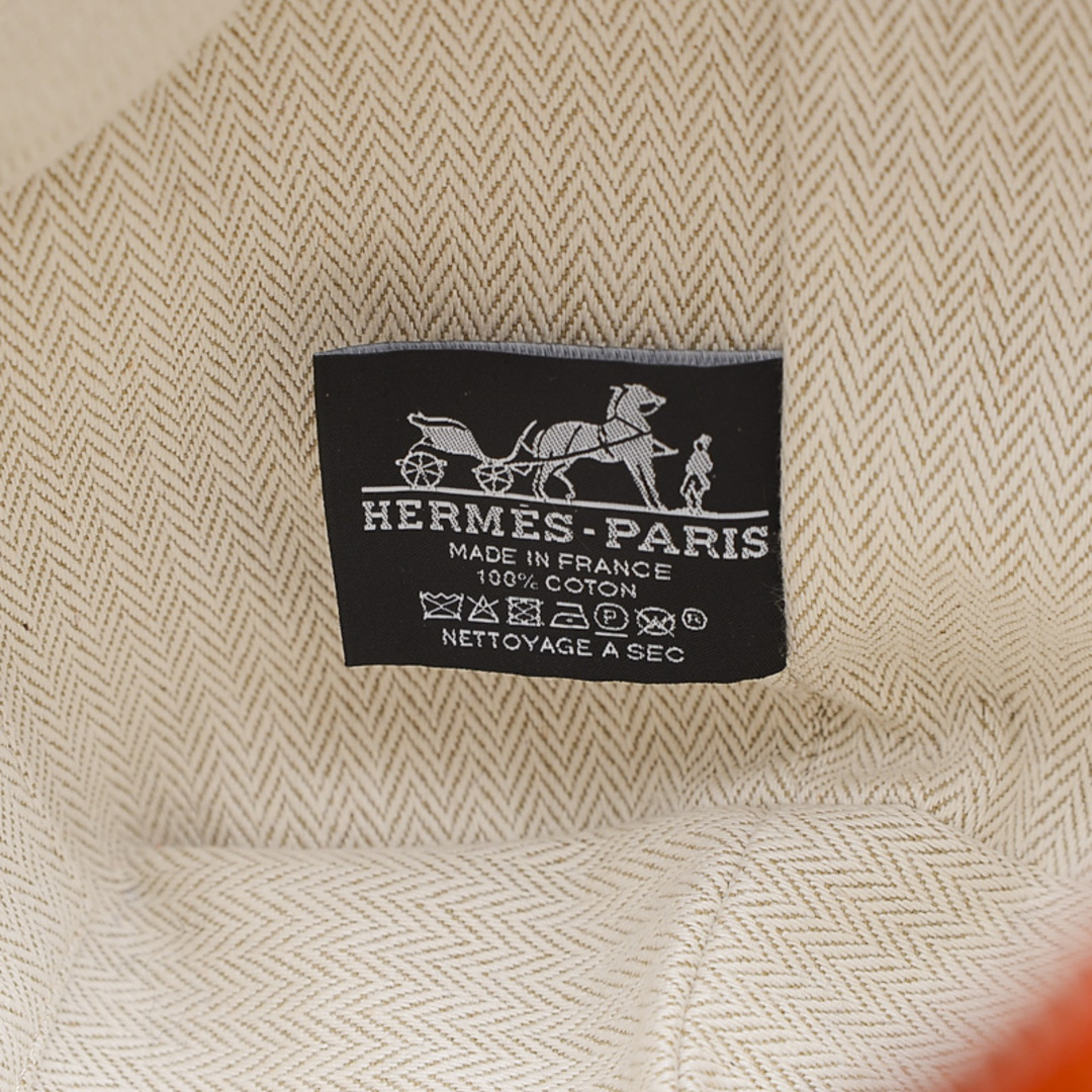 Hermes(エルメス)のエルメス ブリッド ア ブラック PM コットンキャンバス オレンジ レディースのバッグ(ハンドバッグ)の商品写真