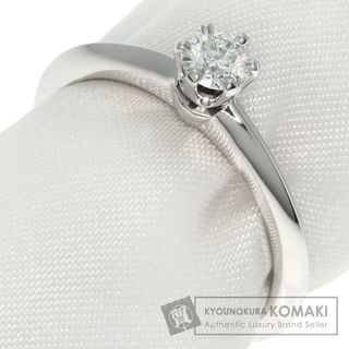 ティファニー(Tiffany & Co.)のTIFFANY&Co. ソリティア ナイフエッジ ダイヤモンド リング・指輪 PT950 レディース(リング(指輪))