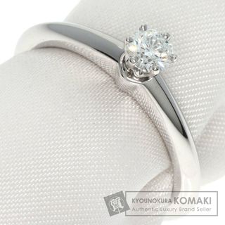 ティファニー(Tiffany & Co.)のTIFFANY&Co. ソリティア ナイフエッジ ダイヤモンド リング・指輪 PT950 レディース(リング(指輪))