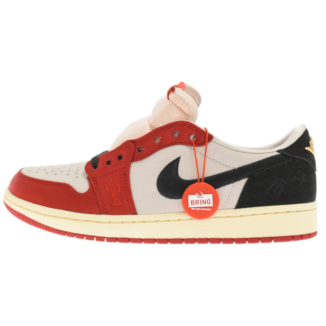 NIKE(ナイキ)のNIKE ナイキ ×Trophy Room AIR JORDAN 1 LOW OG トロフィールーム エアジョーダン1 ローカットスニーカー レッド/ブラック US8.5/26.5cm FN0432-100 メンズの靴/シューズ(スニーカー)の商品写真