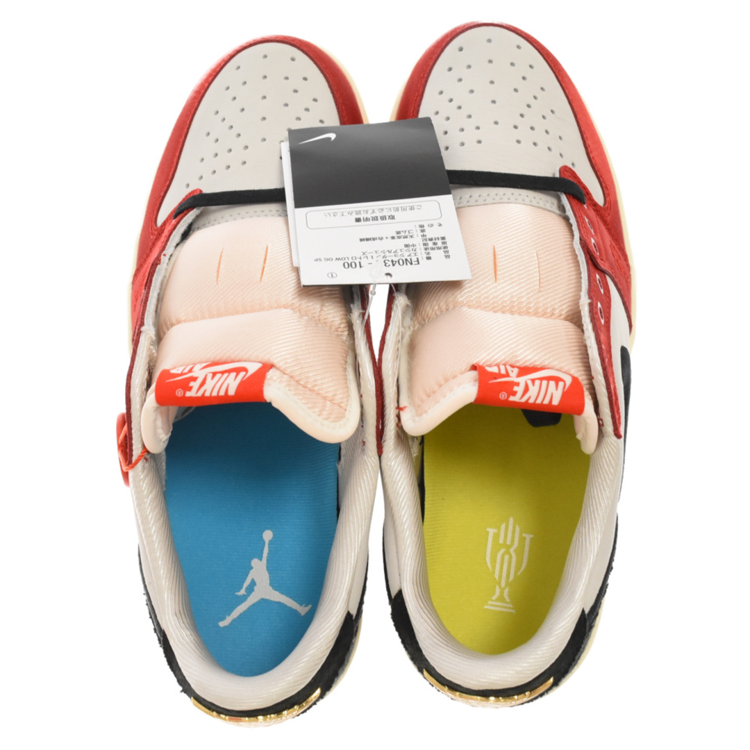 NIKE(ナイキ)のNIKE ナイキ ×Trophy Room AIR JORDAN 1 LOW OG トロフィールーム エアジョーダン1 ローカットスニーカー レッド/ブラック US8.5/26.5cm FN0432-100 メンズの靴/シューズ(スニーカー)の商品写真