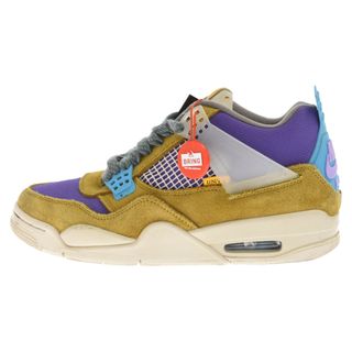 ナイキ(NIKE)のNIKE ナイキ UNION AIR JORDAN 4 RETRO SP Desert Moss ナイキ エア ジョーダン 4 レトロ デザートモス ミッドカットスニーカー マルチ US9/27cm DJ5718-300(スニーカー)