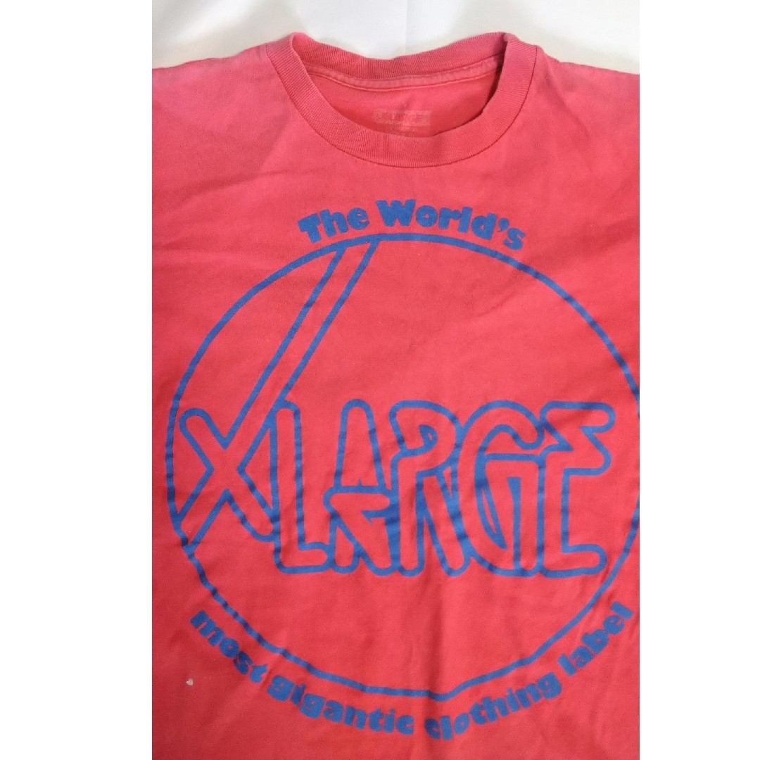 XLARGE(エクストララージ)のXLARGE　エクストララージ　Tシャツ　ピンク　赤　サイズS メンズのトップス(Tシャツ/カットソー(半袖/袖なし))の商品写真