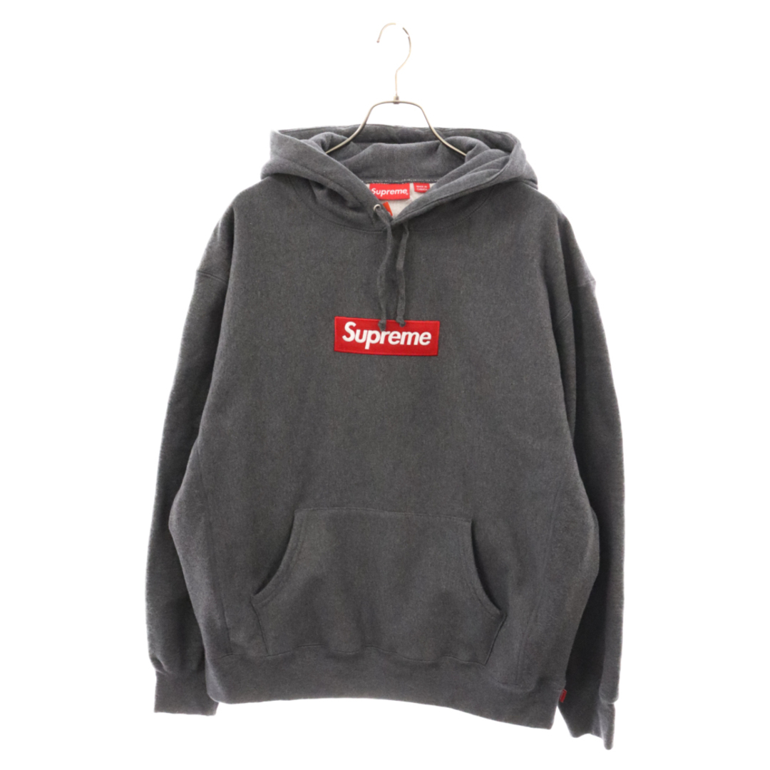 Supreme(シュプリーム)のSUPREME シュプリーム 21AW Box Logo Hooded Sweatshirt ボックス ロゴ フーデット スウェット プルオーバー パーカー チャコールグレー メンズのトップス(パーカー)の商品写真