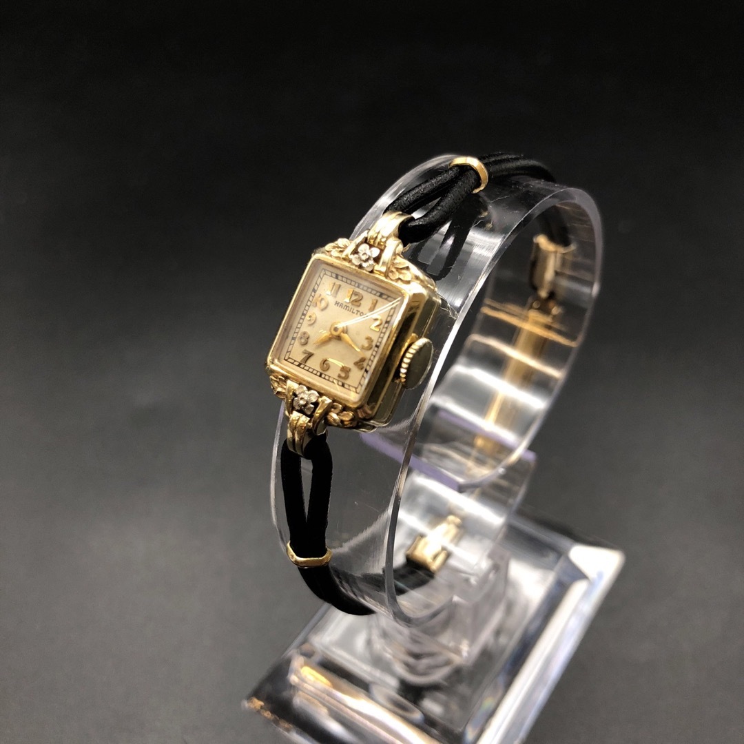 Hamilton(ハミルトン)の即決 Hamilton ハミルトン 手巻き 腕時計 レディースのファッション小物(腕時計)の商品写真