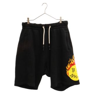 Palm Angels パームエンジェルス 21SS Burning Head Sweatshorts PMCI010R21FLE001 バーニングヘッドスウェットショーツ ショートパンツ ハーフパンツ プリント ブラック(ショートパンツ)