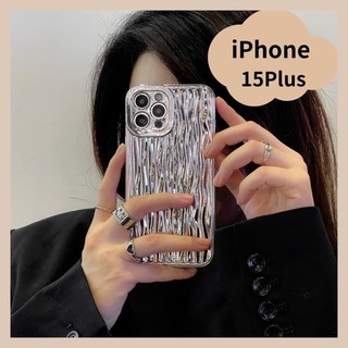 【早い者勝ち】iPhone 15Plus スマホケース 波紋 高級 おしゃれ