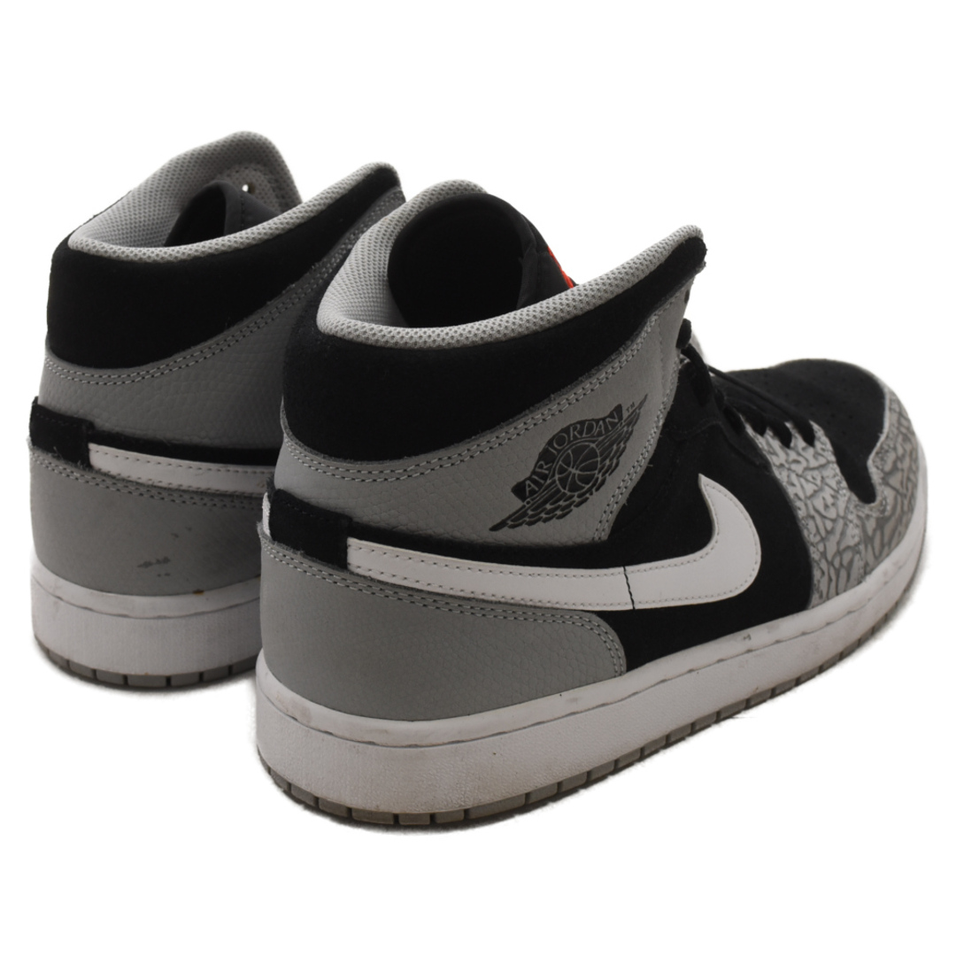 NIKE(ナイキ)のNIKE ナイキ Air Jordan 1 Mid Elephant Toe エアジョーダン1 ミッド エレファントトゥ ミッドカットスニーカー ブラック/グレー US10.5/28.5cm DM1200-016 メンズの靴/シューズ(スニーカー)の商品写真