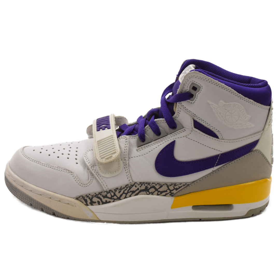 NIKE(ナイキ)のNIKE ナイキ Air Jordan Legacy 312 Lakers AV3922 157 エアジョーダン レガシー312 レイカーズ ハイカットスニーカー ホワイト/パープル US10.5/28.5cm メンズの靴/シューズ(スニーカー)の商品写真