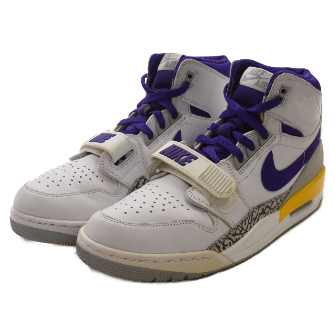 NIKE(ナイキ)のNIKE ナイキ Air Jordan Legacy 312 Lakers AV3922 157 エアジョーダン レガシー312 レイカーズ ハイカットスニーカー ホワイト/パープル US10.5/28.5cm メンズの靴/シューズ(スニーカー)の商品写真