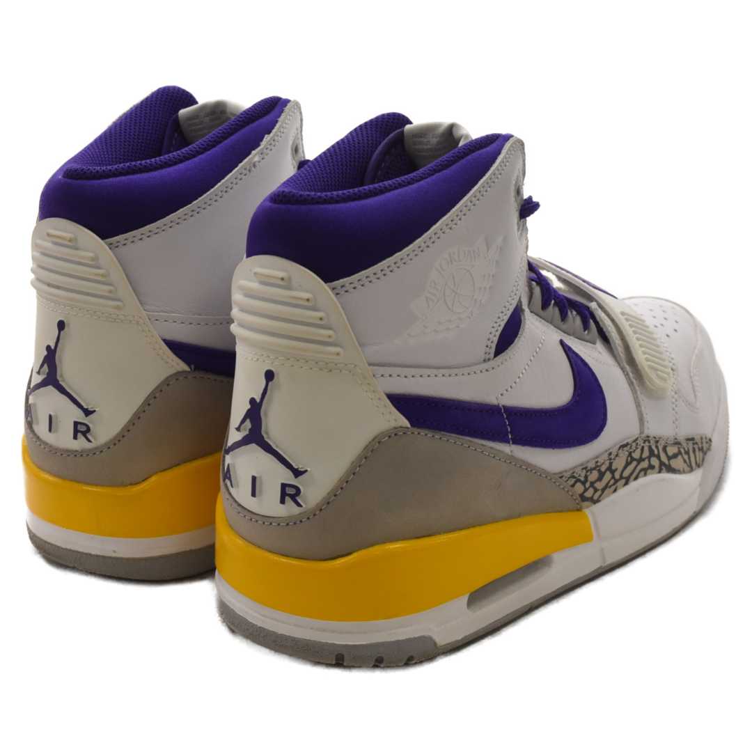 NIKE(ナイキ)のNIKE ナイキ Air Jordan Legacy 312 Lakers AV3922 157 エアジョーダン レガシー312 レイカーズ ハイカットスニーカー ホワイト/パープル US10.5/28.5cm メンズの靴/シューズ(スニーカー)の商品写真