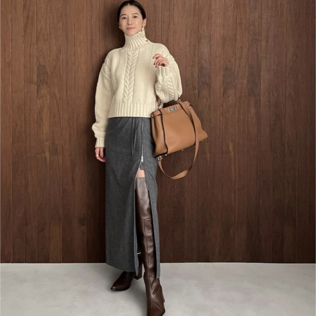 CLANE / HIGH WAIST DRAPE SKIRT CLANE / HIGH WAIST DRAPE SKIRT