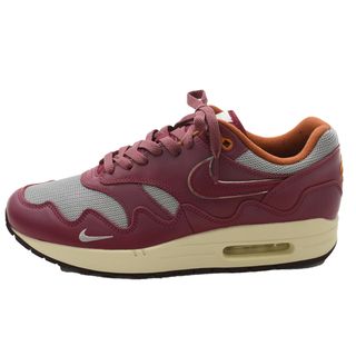 ナイキ(NIKE)のNIKE ナイキ ×PATTA AIR MAX 1 パタ エアマックス ローカットスニーカー パープル US9.5/27.5cm DO9549-001(スニーカー)