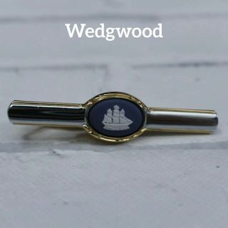 WEDGWOOD - 【匿名配送】 ウェッジウッド タイピン ゴールド カメオ ネイビー