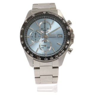 セイコー(SEIKO)のSEIKO セイコー クオーツ式 クロノグラフ 腕時計 シルバー/ブルー 8T67-00C0(腕時計(アナログ))