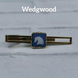 ウェッジウッド(WEDGWOOD)の【匿名配送】 ウェッジウッド タイピン ゴールド カメオ 青 3(ネクタイピン)