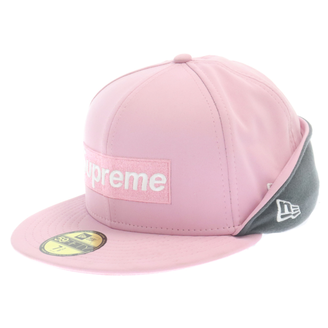 Supreme(シュプリーム)のSUPREME シュプリーム 20AW×New Era WINDSTOPPER Earflap Box Logo CAP ニューエラ ウィンドストッパー フラップ ボックスロゴ キャップ 帽子 ピンク メンズの帽子(キャップ)の商品写真