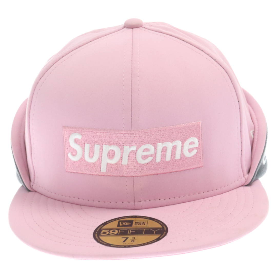 Supreme(シュプリーム)のSUPREME シュプリーム 20AW×New Era WINDSTOPPER Earflap Box Logo CAP ニューエラ ウィンドストッパー フラップ ボックスロゴ キャップ 帽子 ピンク メンズの帽子(キャップ)の商品写真