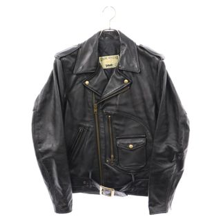 ショット(schott)のSCHOTT ショット GENUINE HORSEHIDE ホースハイド ダブルライダースジャケット レザージャケット ブラック(ライダースジャケット)