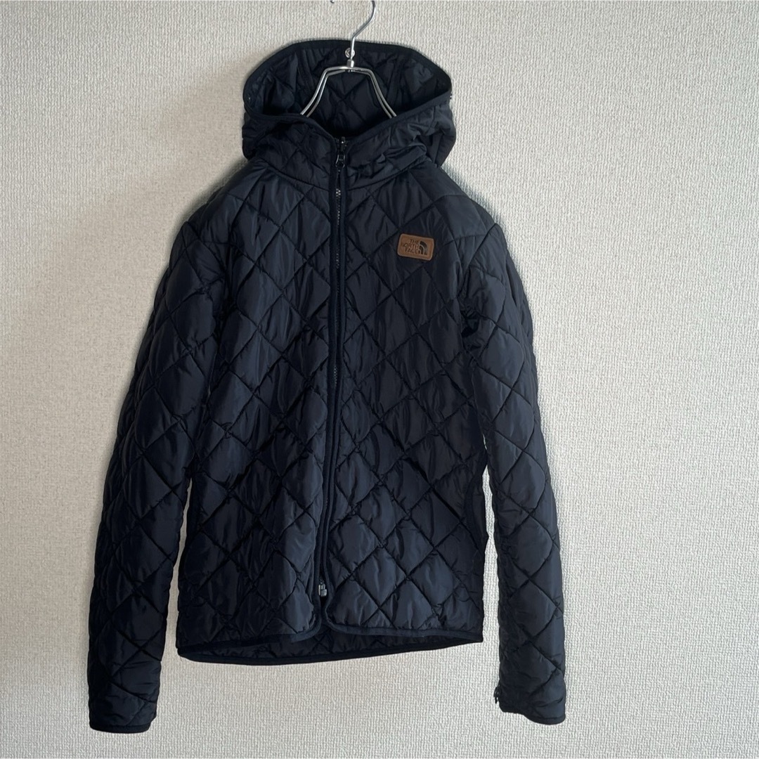 THE NORTH FACE(ザノースフェイス)のノースフェイス　キルティングパーカー　中綿パーカー　ブラック　レディースＭ相当 レディースのジャケット/アウター(ブルゾン)の商品写真