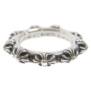 CHROME HEARTS クロムハーツ CRS BAND RING クロスバンドリング 指輪 19号 シルバー ※国内ギャランティ