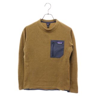 パタゴニア(patagonia)のPATAGONIA パタゴニア 21AW R1 エア・クルー フリースクルーネック プルオーバー長袖Tシャツ ブラウン 40235FA21(フライトジャケット)