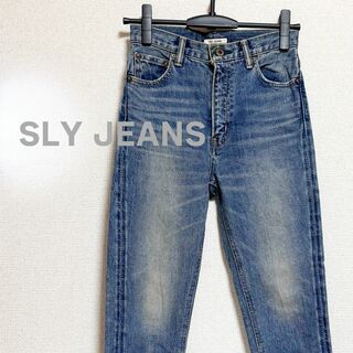 スライ(SLY)のSLY JEANS スライ　ジーンズ　デニム　パンツ　スキニー　青　カットオフ(デニム/ジーンズ)