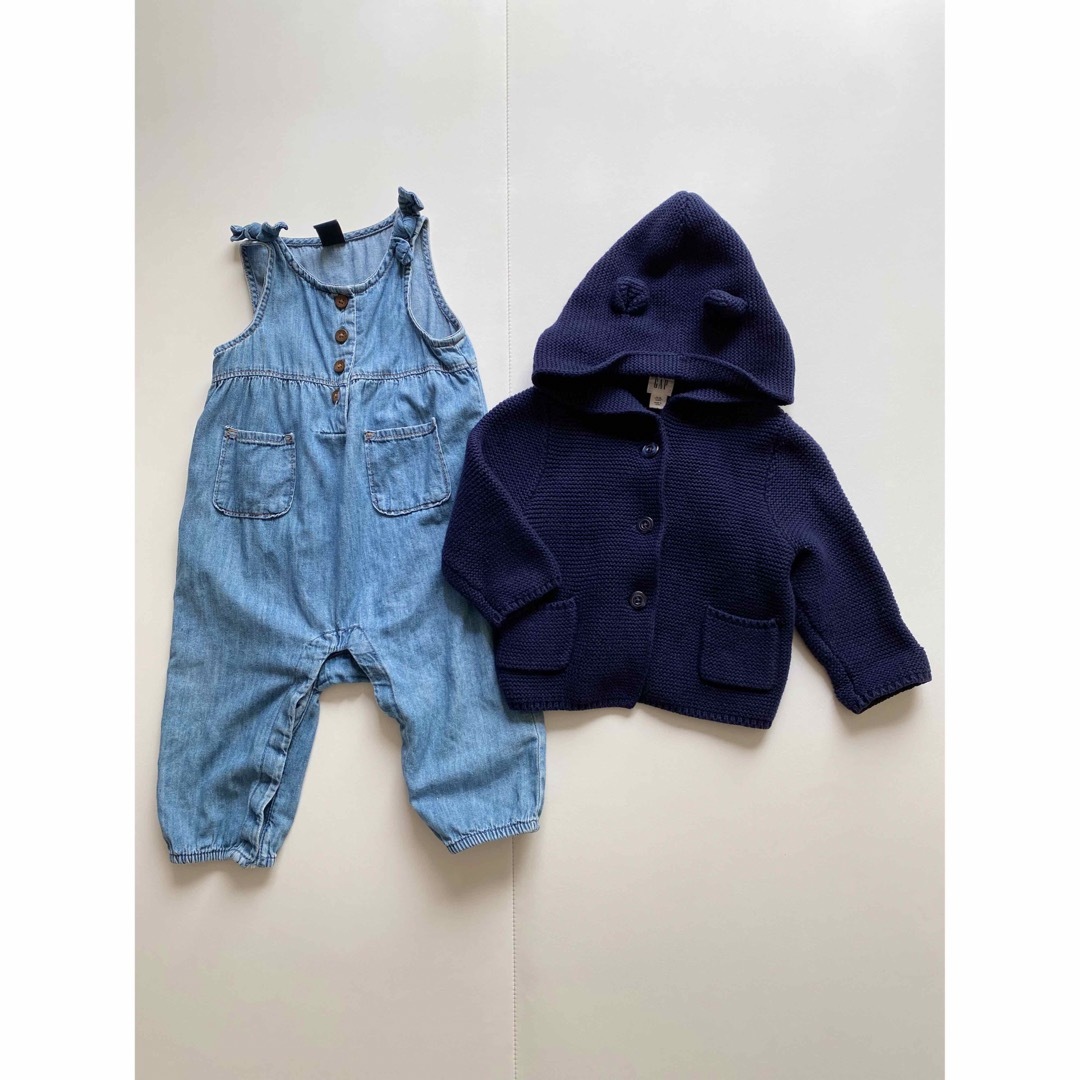 GAPベビー　ロンパース、カーディガンセット キッズ/ベビー/マタニティのベビー服(~85cm)(ロンパース)の商品写真