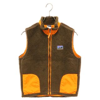 パタゴニア(patagonia)のPATAGONIA パタゴニア RETRO-X VEST KIDS レトロX ベスト フリースベスト 65617 カーキ/オレンジ キッズ(ベスト)