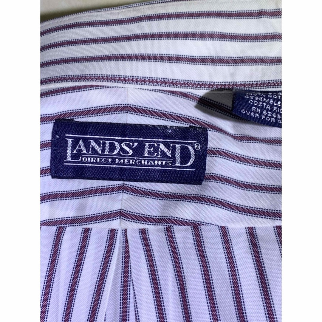 LANDS’END(ランズエンド)の【LANDS'END】長袖ボタンダウンシャツ　クリーニング済　ストライプ メンズのトップス(シャツ)の商品写真