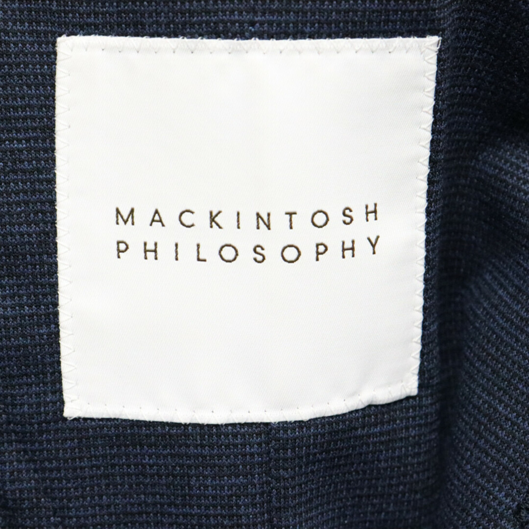 MACKINTOSH PHILOSOPHY(マッキントッシュフィロソフィー)のMACKINTOSH PHILOSOPHY マッキントッシュフィロソフィー メランジジャージ 3B テーラードジャケット ノッチドラペル H1E51-538-29 ネイビー メンズのジャケット/アウター(テーラードジャケット)の商品写真