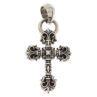 クロムハーツ(Chrome Hearts)のCHROME HEARTS クロムハーツ FILIG CROSS-XSM W BALE フィリグリークロスXSベイル wベイル シルバーネックレストップ(ネックレス)