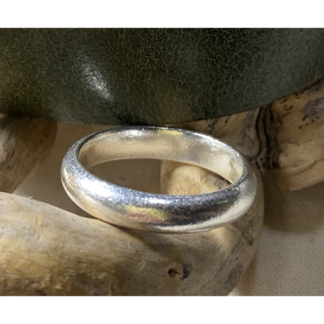 カレン甲丸ラウンドKaren silverリングシンプル幅広銀指輪プレーンD二2 メンズのアクセサリー(リング(指輪))の商品写真