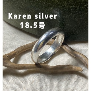 カレン甲丸ラウンドKaren silverリングシンプル幅広銀指輪プレーンD二2(リング(指輪))