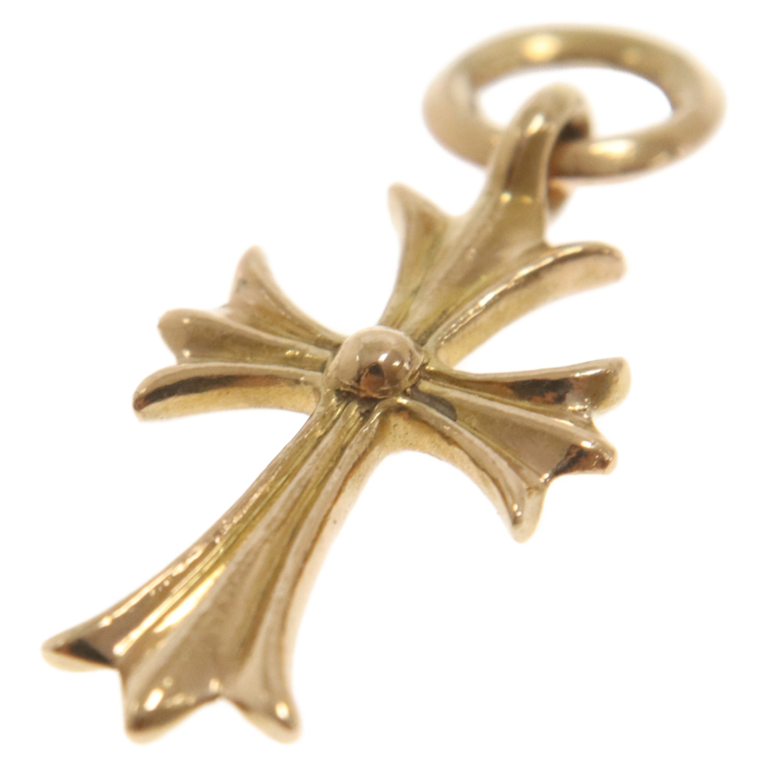 Chrome Hearts(クロムハーツ)のCHROME HEARTS クロムハーツ 22K TINY CH CROSS タイニーCHクロス チャーム ゴールドネックレストップ メンズのアクセサリー(ネックレス)の商品写真