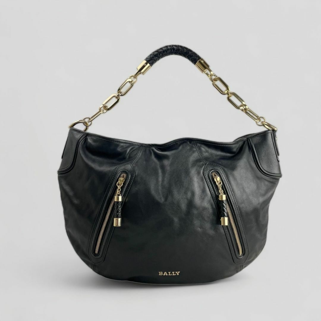 Bally(バリー)の■BALLY バリー■ ゴールドチェーン 月形ワンショルダーバッグ 肩掛けバッグ レディースのバッグ(ショルダーバッグ)の商品写真