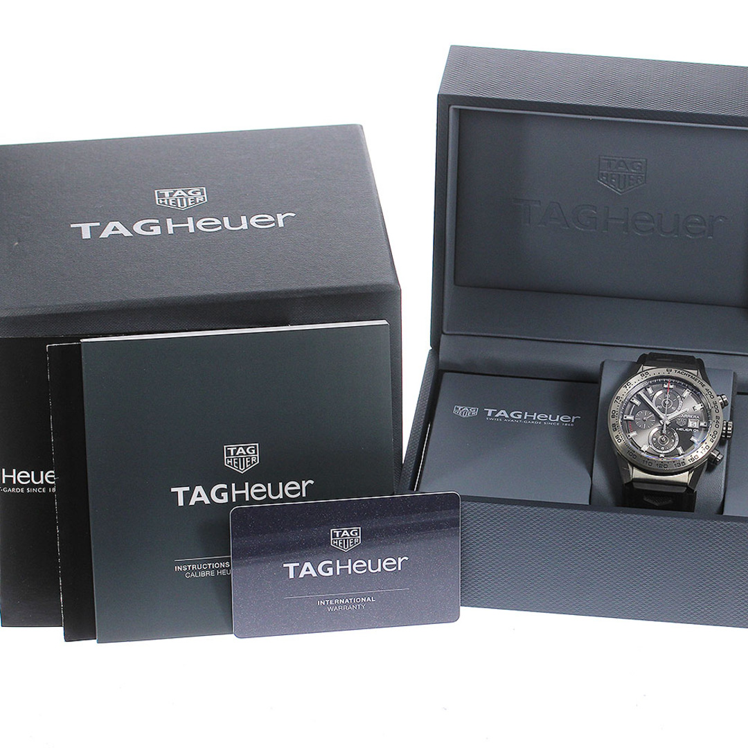 TAG Heuer(タグホイヤー)のタグホイヤー TAG HEUER CAR208Z.FT6046 カレラ ホイヤー01 クロノグラフ 自動巻き メンズ 箱・保証書付き_814663 メンズの時計(腕時計(アナログ))の商品写真