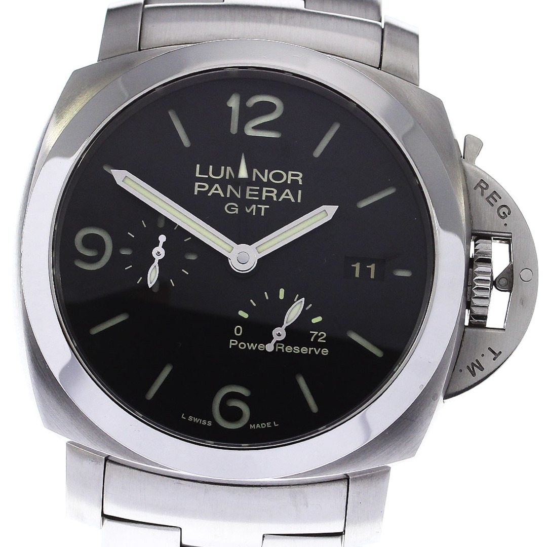 PANERAI(パネライ)のパネライ PANERAI PAM00347 ルミノール1950 3デイズ GMT パワーリザーブ 自動巻き メンズ 箱・保証書付き_811083 メンズの時計(腕時計(アナログ))の商品写真