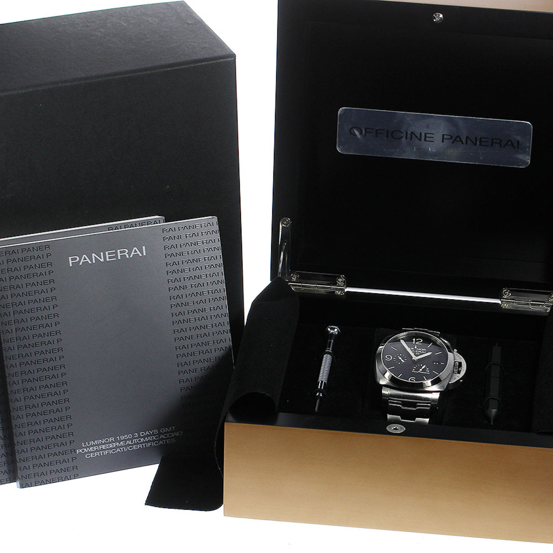 PANERAI(パネライ)のパネライ PANERAI PAM00347 ルミノール1950 3デイズ GMT パワーリザーブ 自動巻き メンズ 箱・保証書付き_811083 メンズの時計(腕時計(アナログ))の商品写真