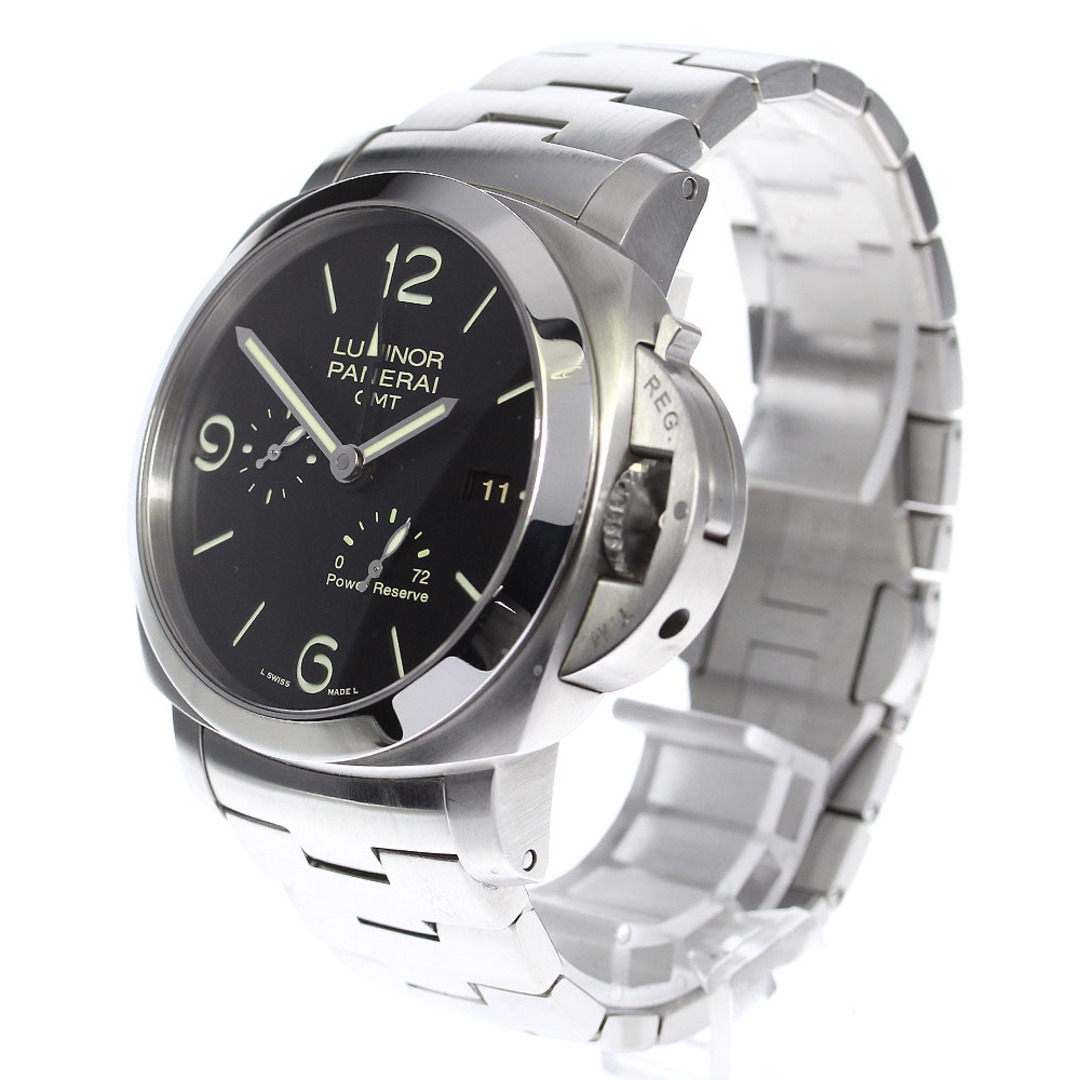 PANERAI(パネライ)のパネライ PANERAI PAM00347 ルミノール1950 3デイズ GMT パワーリザーブ 自動巻き メンズ 箱・保証書付き_811083 メンズの時計(腕時計(アナログ))の商品写真