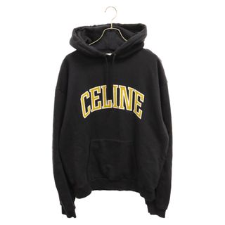 CELINE セリーヌ ルーズロゴプリント スウェット パーカー ブラック 2Y75F670Q