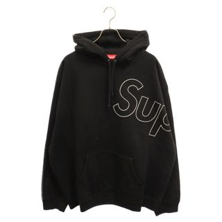 シュプリーム(Supreme)のSUPREME シュプリーム 21AW Reflective Hooded Sweatshirt リフレクターロゴ スウェットパーカー フーディー ブラック(パーカー)