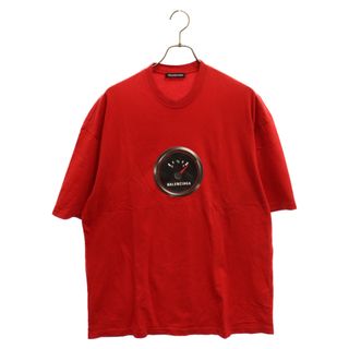 BALENCIAGA バレンシアガ 19SS フルゲージラバーパッチ半袖Tシャツ 570805 TEVA3 レッド