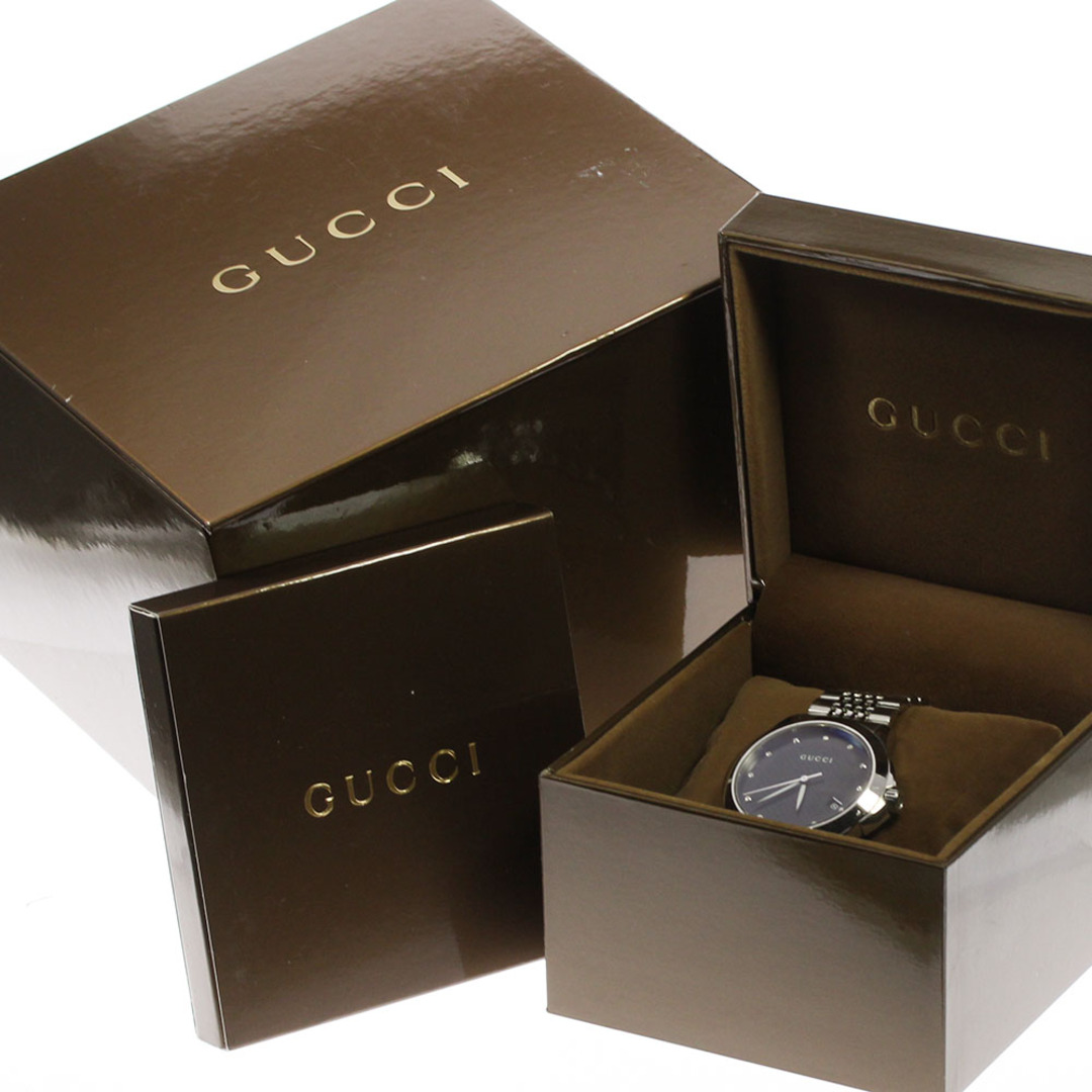 Gucci(グッチ)のグッチ GUCCI 126.4/YA126405 Gタイムレス 12Pダイヤ クォーツ メンズ 箱・保証書付き_811298 メンズの時計(腕時計(アナログ))の商品写真