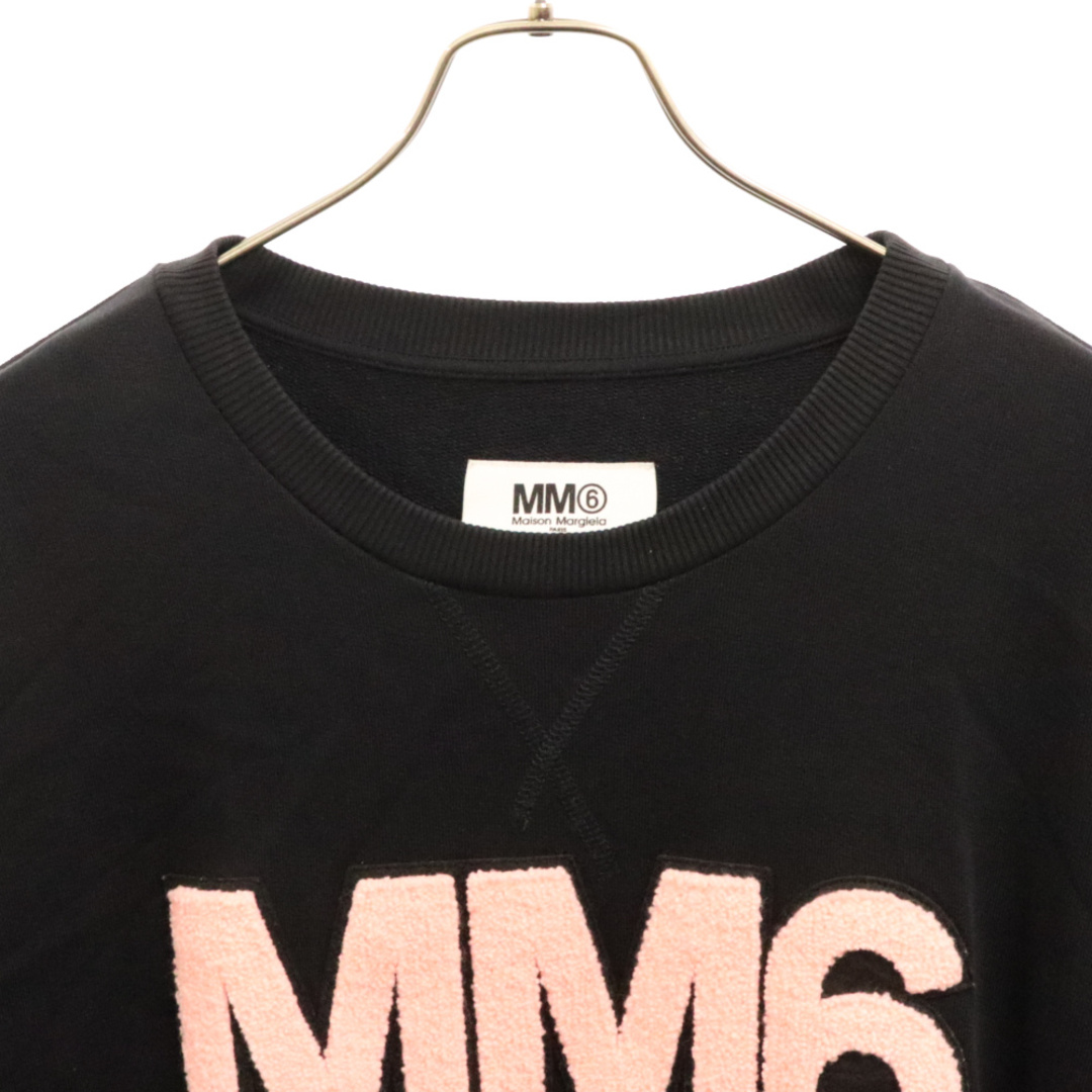 MM6(エムエムシックス)のMM6 Maison Margiela エムエムシックスメゾンマルジェラ 22SS ロゴワンピース スウェット トレーナー ブラック M60270 レディース レディースのトップス(トレーナー/スウェット)の商品写真