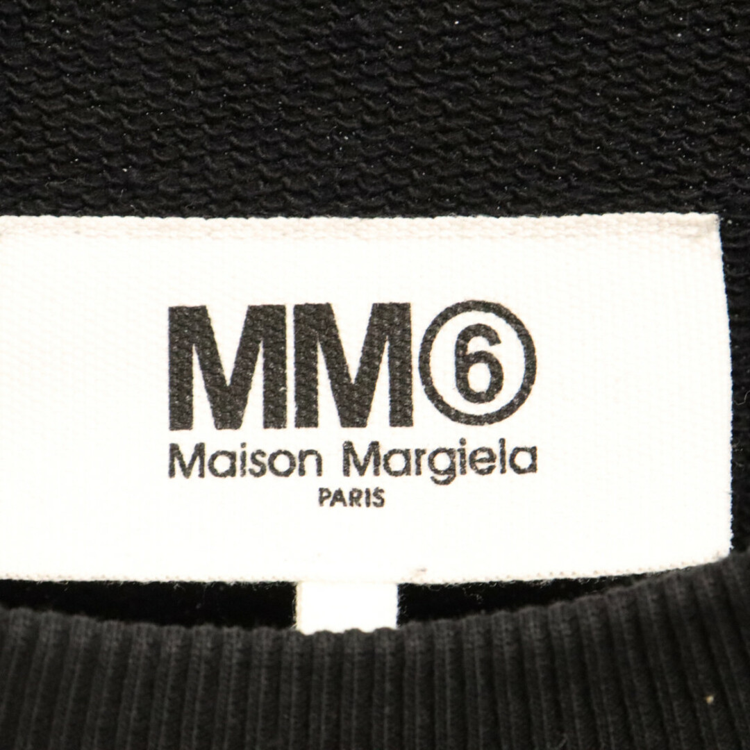 MM6(エムエムシックス)のMM6 Maison Margiela エムエムシックスメゾンマルジェラ 22SS ロゴワンピース スウェット トレーナー ブラック M60270 レディース レディースのトップス(トレーナー/スウェット)の商品写真