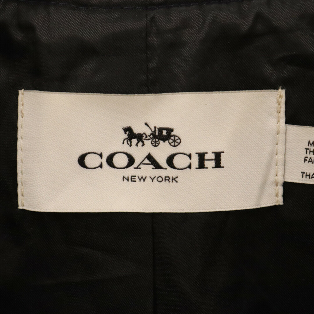 COACH(コーチ)のCOACH コーチ アームレザースタジアムジャケット スタジャン ネイビー/ホワイト F56276 LKW メンズのジャケット/アウター(スタジャン)の商品写真